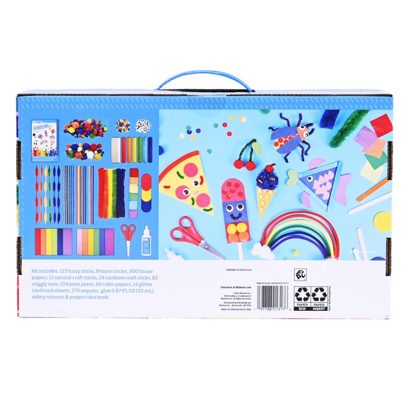 Kids Craft Kit with 700+ Pieces - Art & Craft Supplies for Creative Play