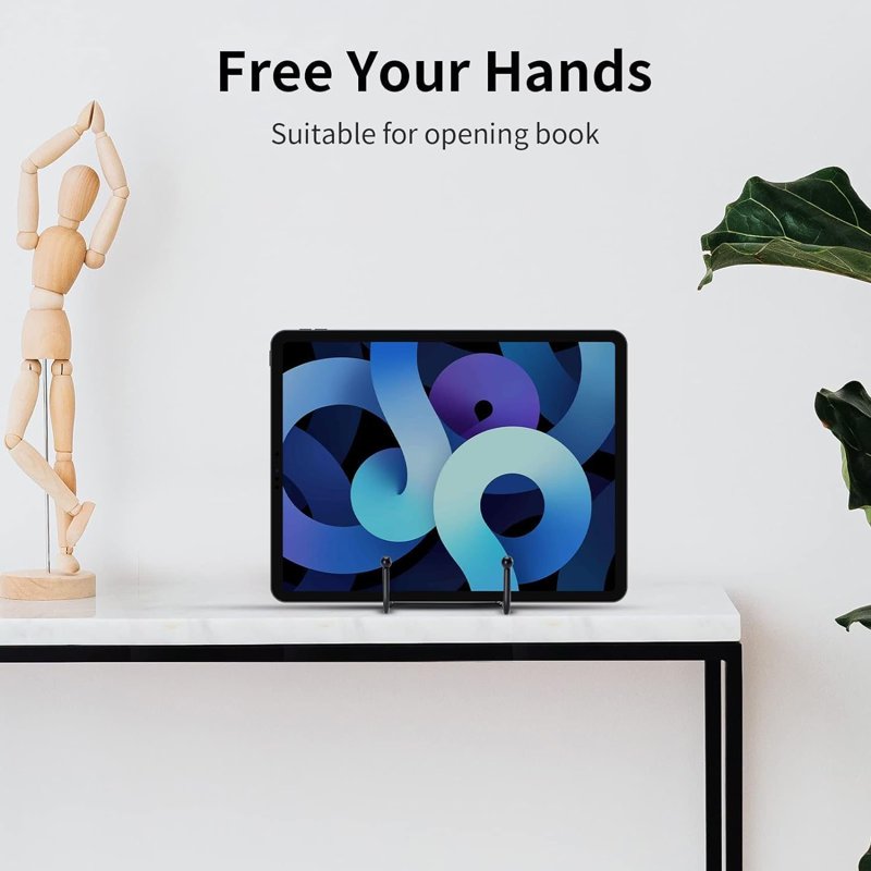 8 Inch Plate Display Stands Set of 3 Black Metal Easel Holders for Decor & Artwork