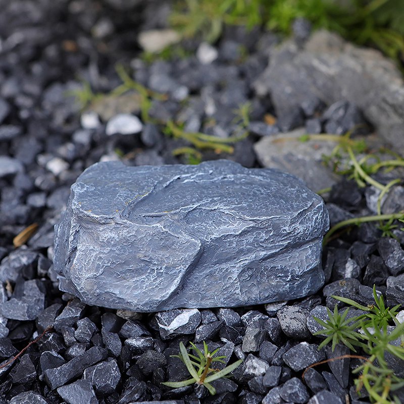 Outdoor Faux Rock Key Hider with Secret Compartment - Weather-Resistant Garden Safe