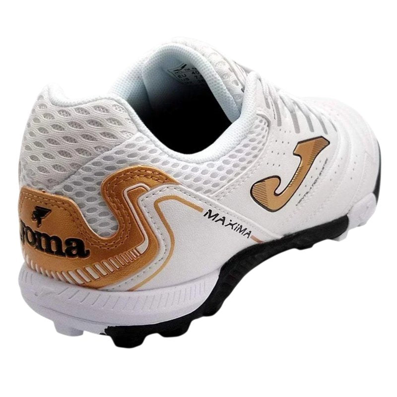 Joma Maxima Men’s Turf Soccer Shoes 12.5 White Bronze – Exclusive Editions