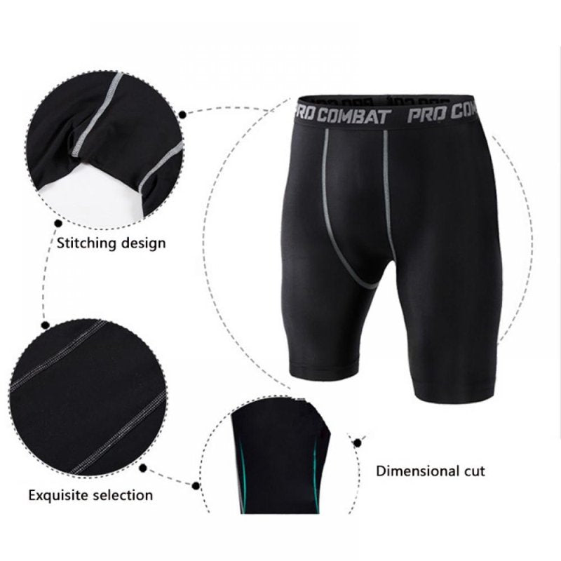 Compression Athletic Shorts with Protective Cup for Sports & Fitness