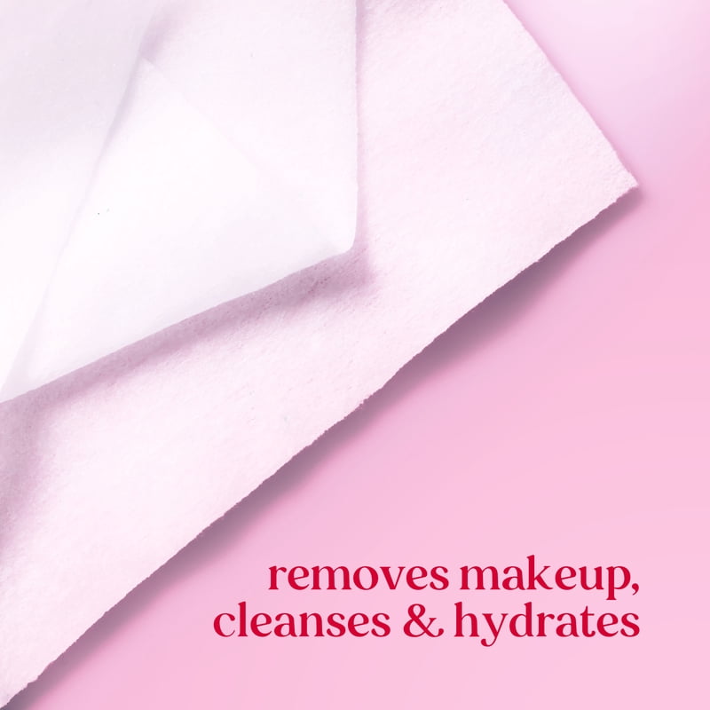 Micellar Rose Water Makeup Remover Wipes - 60 Count, 2-Pack
