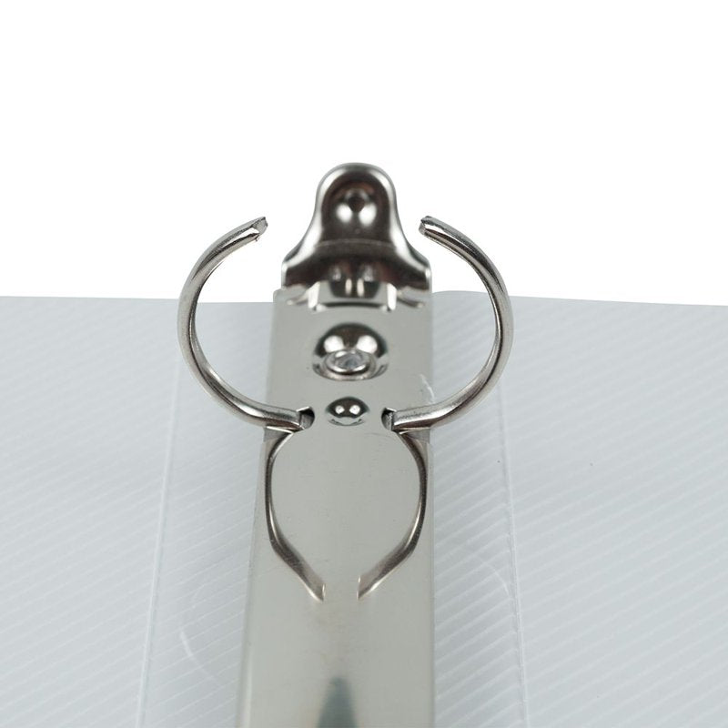Mini Plastic Binder with Metal Rings - Clear 1 Inch, 3-Ring Organizer