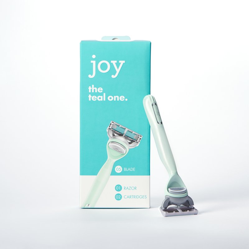 Women’s 5-Blade Razor with Non-Slip Handle & Refills - Teal, Purple, Pink