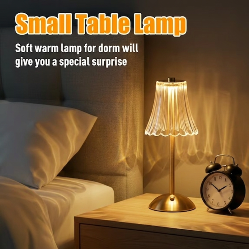 Cordless LED Table Lamp with 3 Lighting Modes Rechargeable Portable Light for Bedroom, Restaurant, Coffee Shop