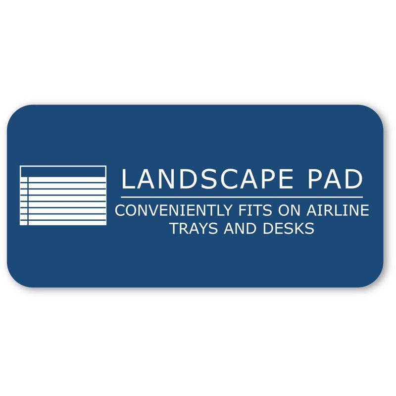 Landscape Note Pad 11x9.5 Inches College Ruled with Margin - Recycled Paper