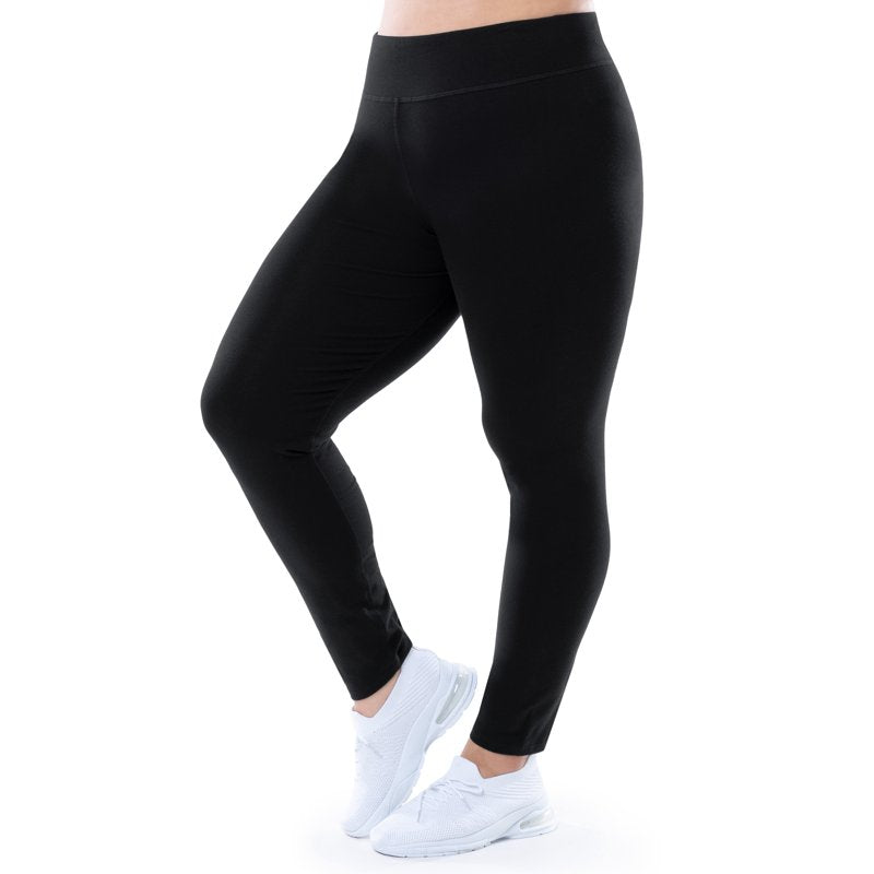 Plus Size Active Leggings for Women - Moisture-Wicking, High Waist, Full Length