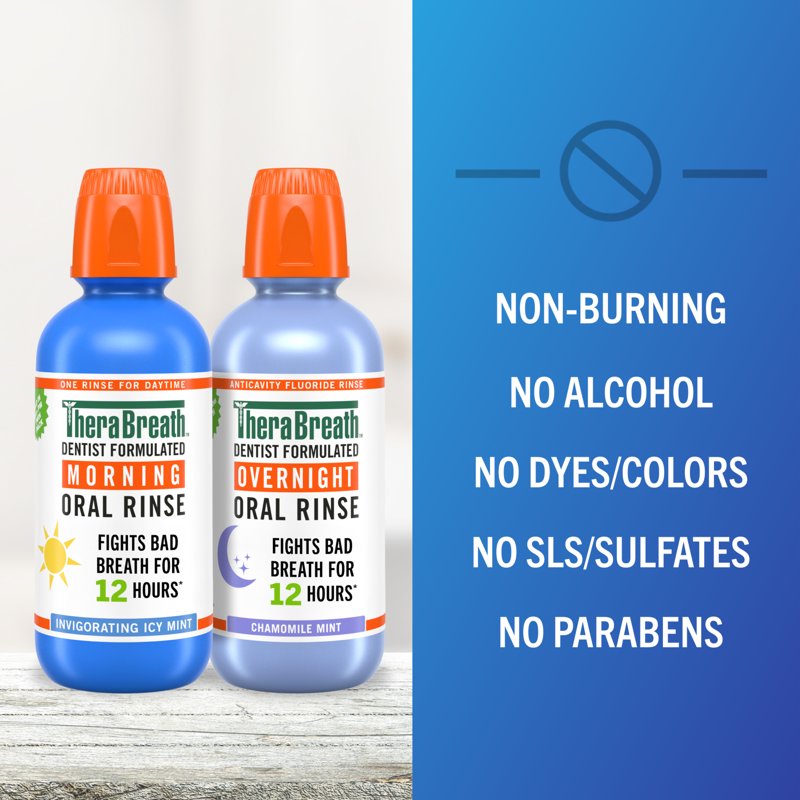 Multipack Mouthwash Bundle - AM & PM Oral Rinses with Long-Lasting Fresh Breath