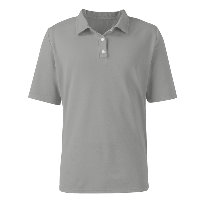 Men's Classic Fit Short Sleeve Polo Shirt with Dual Tipped Collar