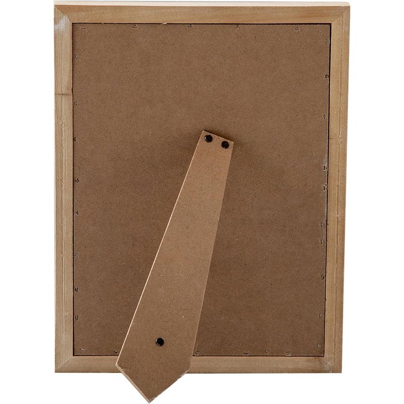 Small Desk Bulletin Board with Rustic White Frame & Linen Pin Surface - 12x16 Inches