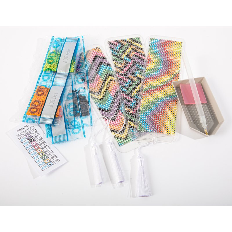 Diamond Dotz Primary Bookmark Diamond Painting Kit - Colorful Craft Set
