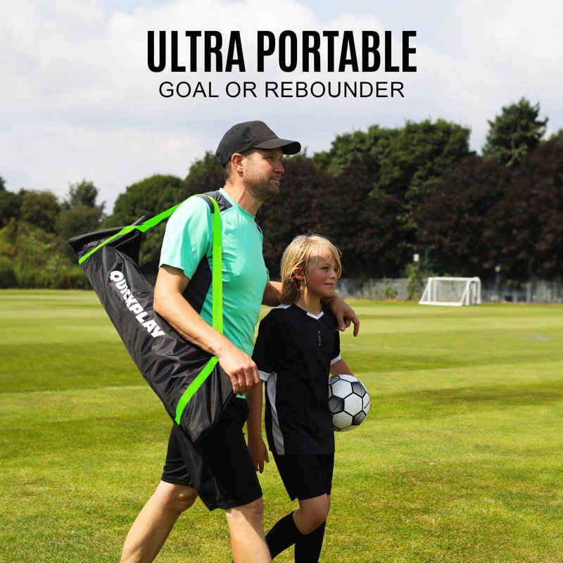 Quickplay Kickster 2-in-1 Adjustable Soccer Goal & Rebounder for Practice