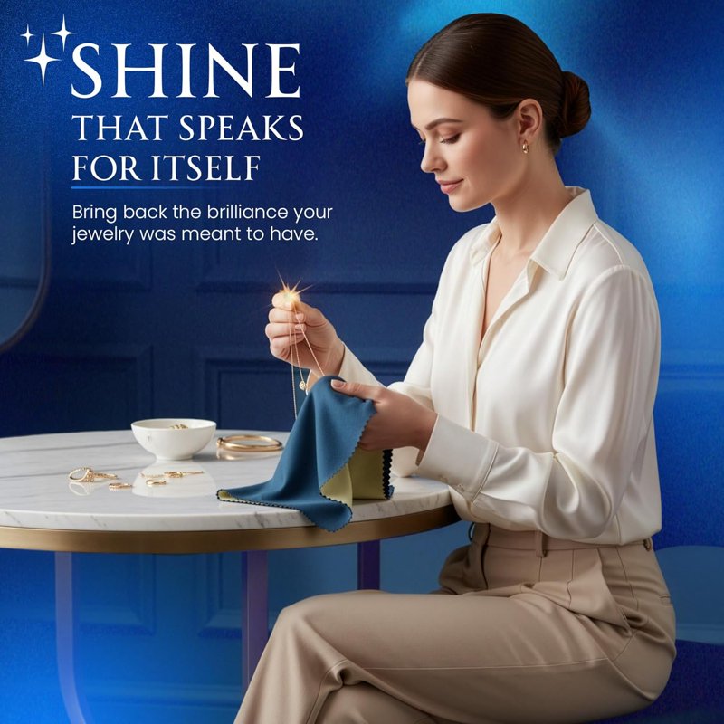 Jewelry Polishing Cloth for Gold Silver Platinum - 1 Pack