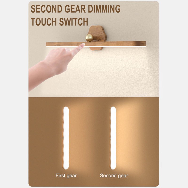 Rechargeable Wall-Mounted LED Light Bar for Reading and Closet Illumination