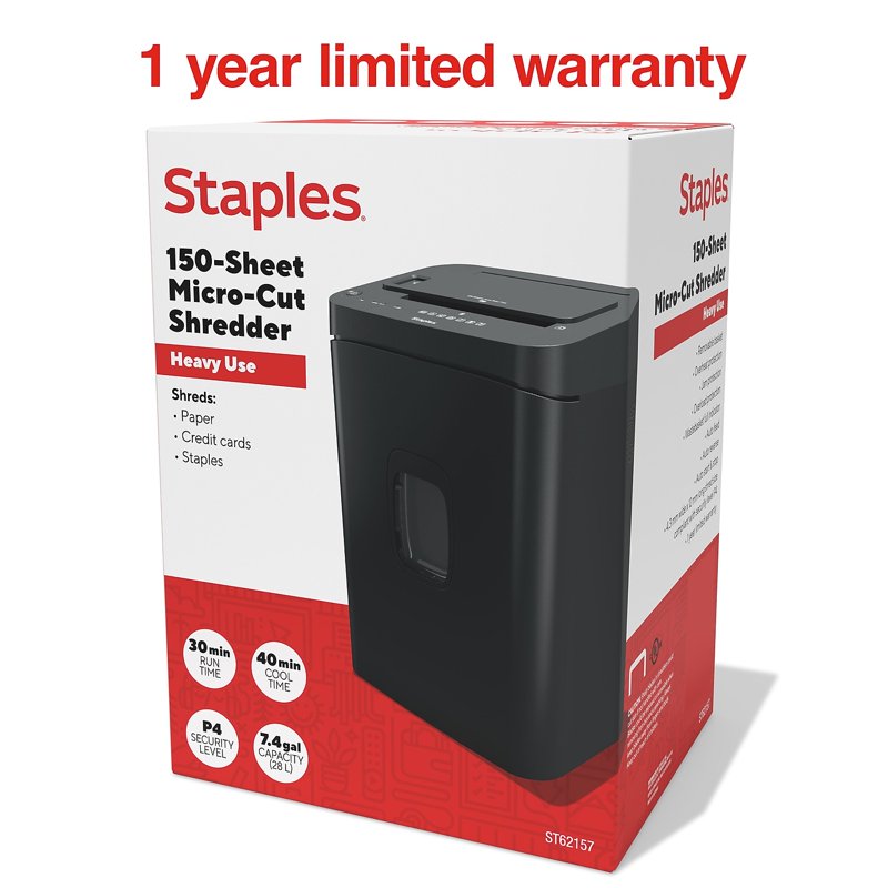 High-Capacity Micro-Cut Paper Shredder for Business Security - Auto-Feed up to 150 Sheets