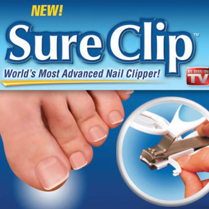 Sure Clip Nail Clipper with LED Light and Nail Catcher - Professional Stainless Steel