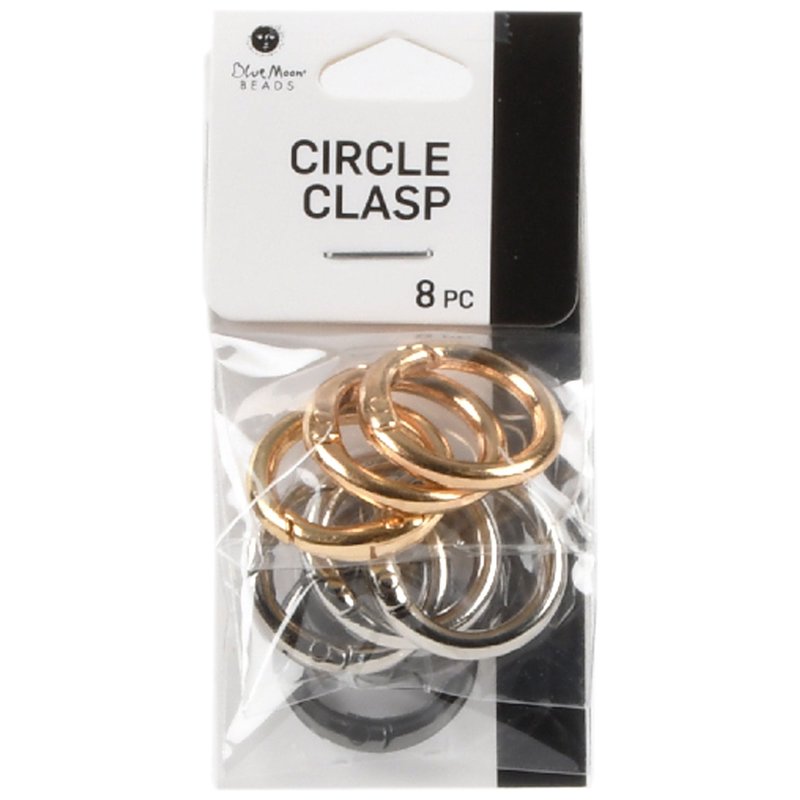 2 Pack Multi-Color Hinged Alloy Jewelry Clasps with Jump Rings for DIY Jewelry Making