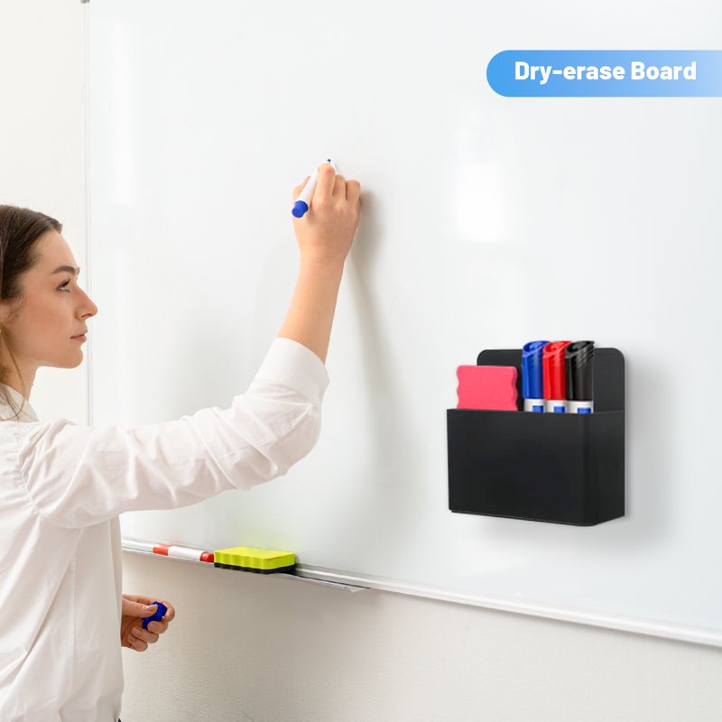 Magnetic Pen Holder for Whiteboards, Fridges & Lockers – 2 Pack