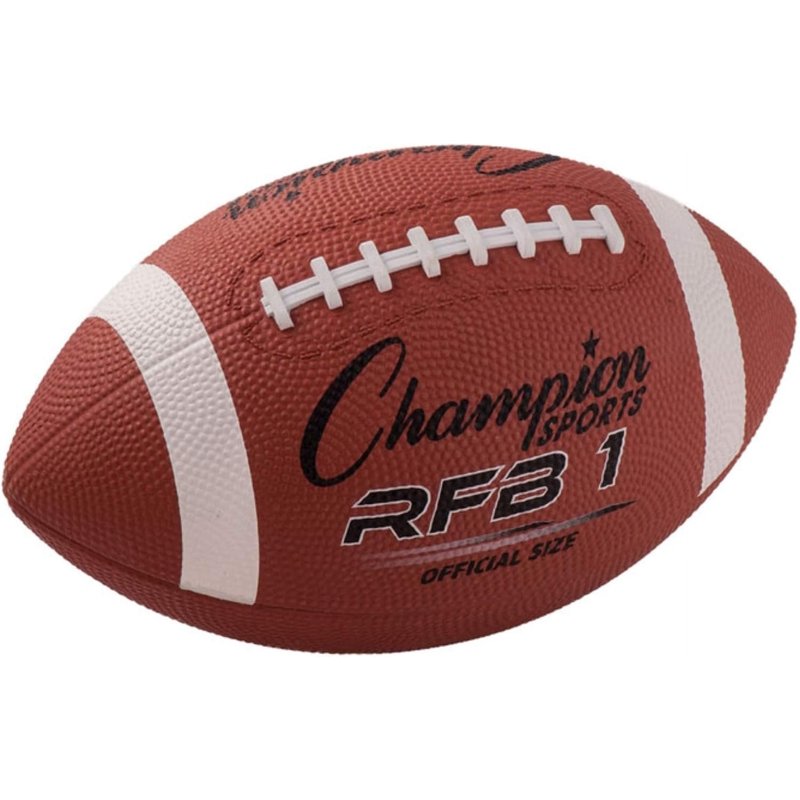 Rubber Football - All Sizes, Durable Water-Resistant Synthetic Cover for Indoor & Outdoor Play