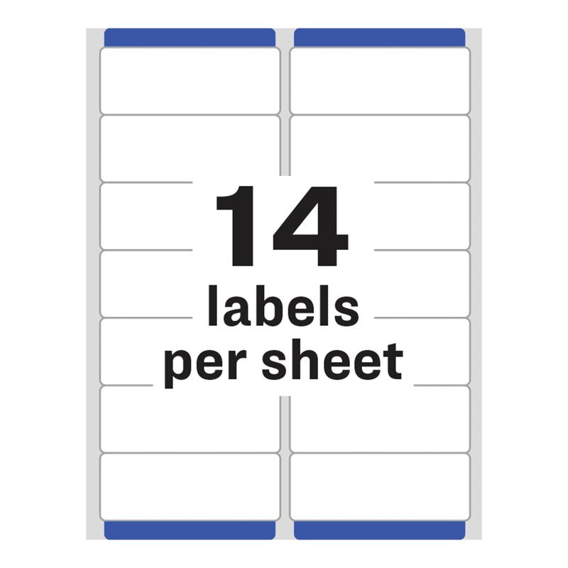 Clear Address Labels 700 Sheets 1-1/3 x 4 Inches Matte Permanent Adhesive