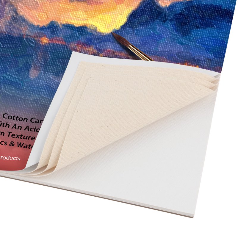 Universal Canvas Pads for Painting & Drawing - Double Primed Cotton Art Paper