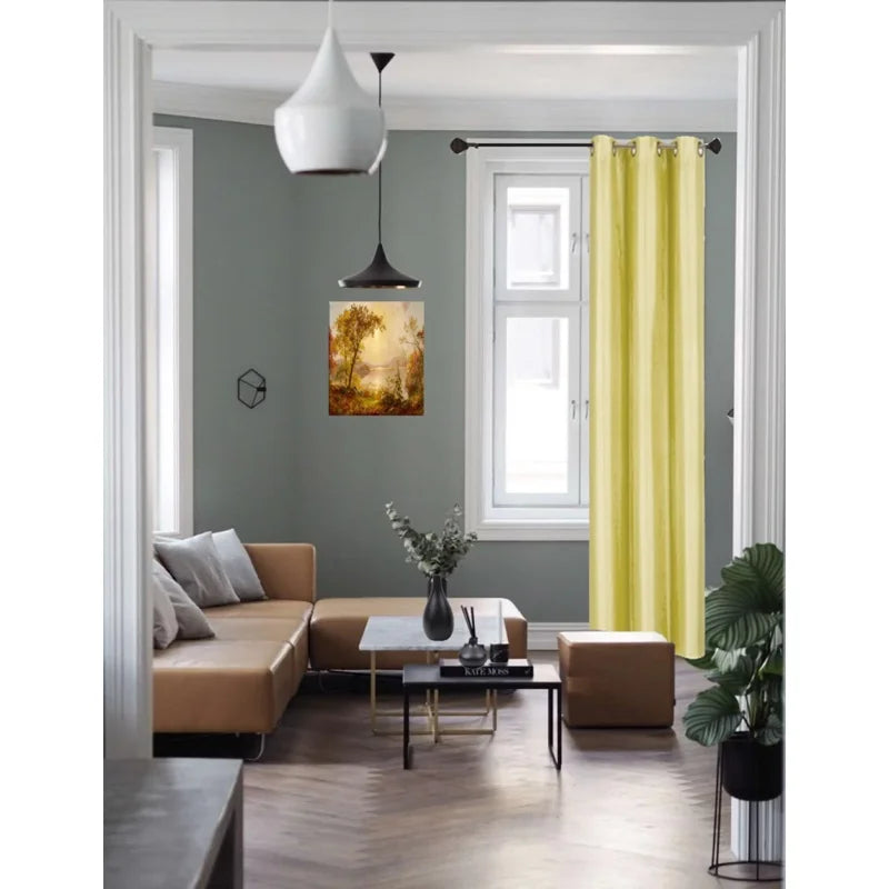 Blackout Window Curtain Drapes Set of 2 - Room Darkening Grommet Panels for Bedroom & Living Room