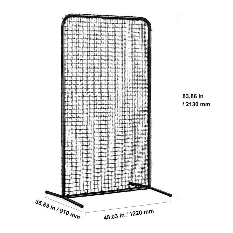 Portable Baseball & Softball Pitching Screen 7x4 ft Safety Net with Carry Bag