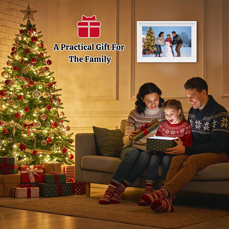 Smart Touchscreen Digital Calendar Wall Clock for Family & Home Office