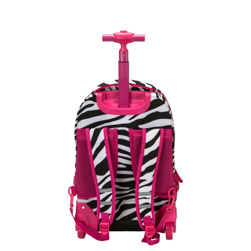 Rolling Backpack with Laptop Compartment, 19'' H Slim Wheeled Bag