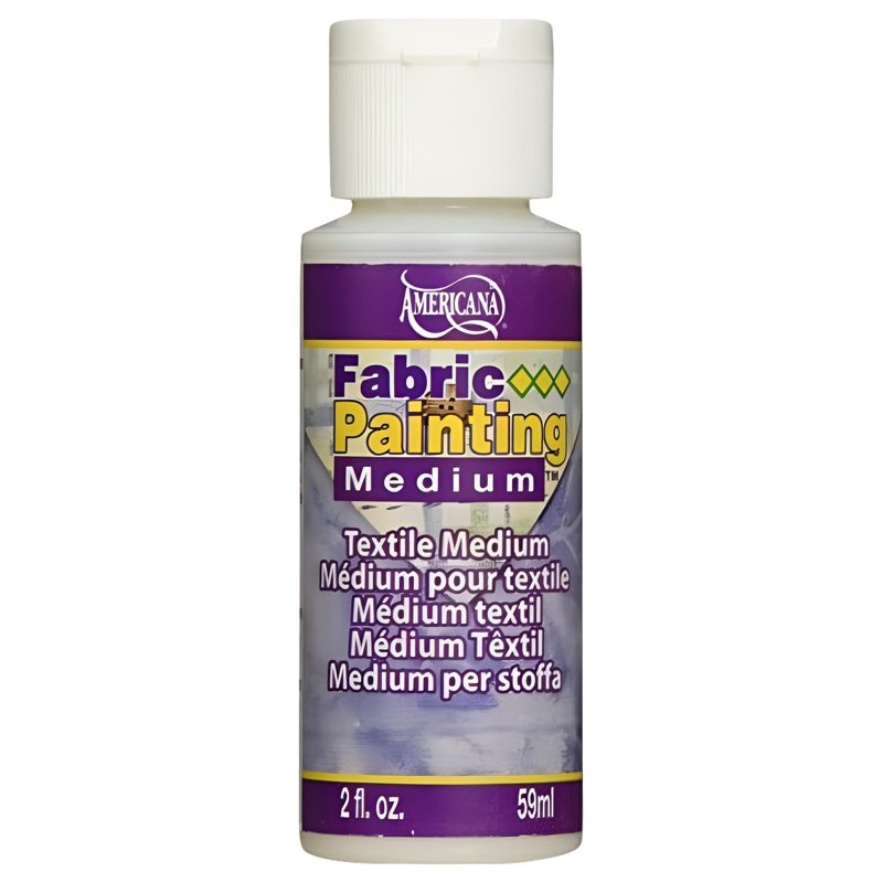 Fabric Painting Medium for Acrylic Paints - 2 oz, Softens & Durable Finish