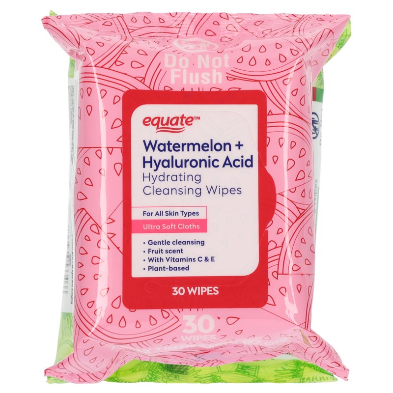 Hydrating Fruit-Scented Cleansing Wipes for All Skin Types - 60 Count