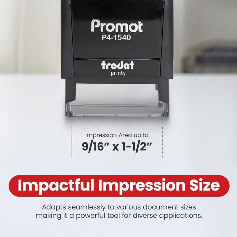 Self-Inking Rubber Stamp for Business & Office Use - Promot Paid Stamp