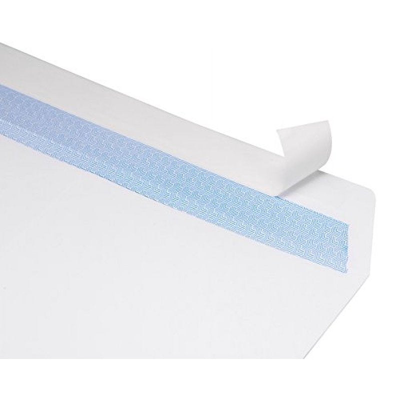 Self Seal #10 Business Envelopes with Security Tint 500 Pack - Windowless White