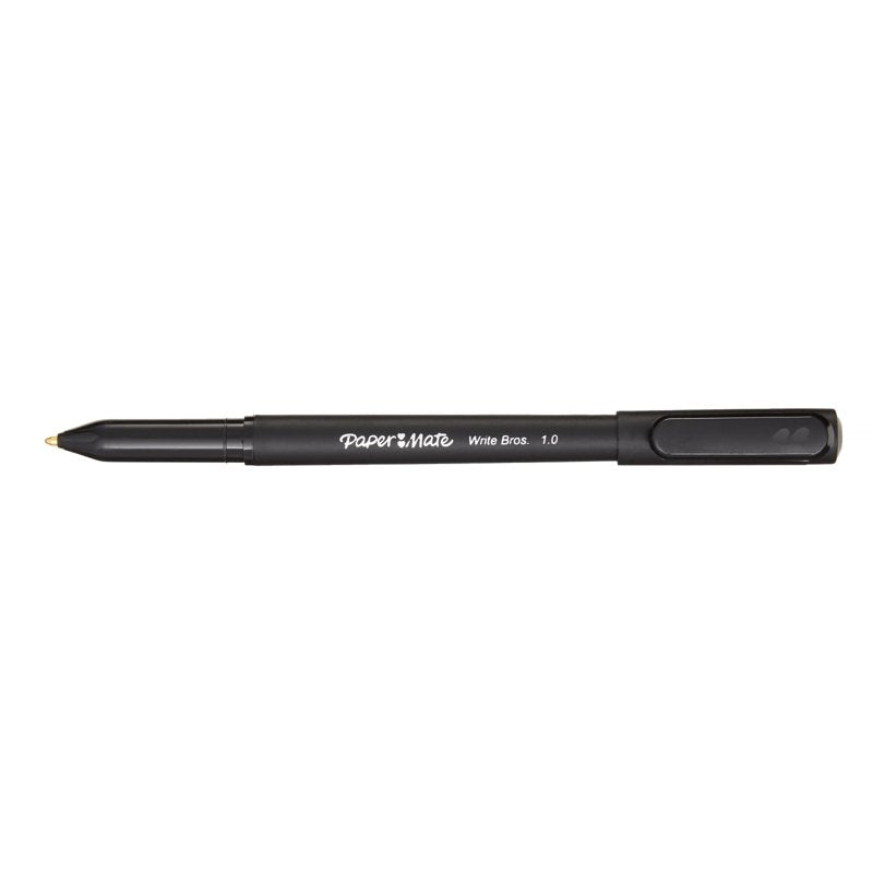 Ballpoint Pens - Black Ink, Medium Point 1.0mm, Pack of 10 - Write Bros