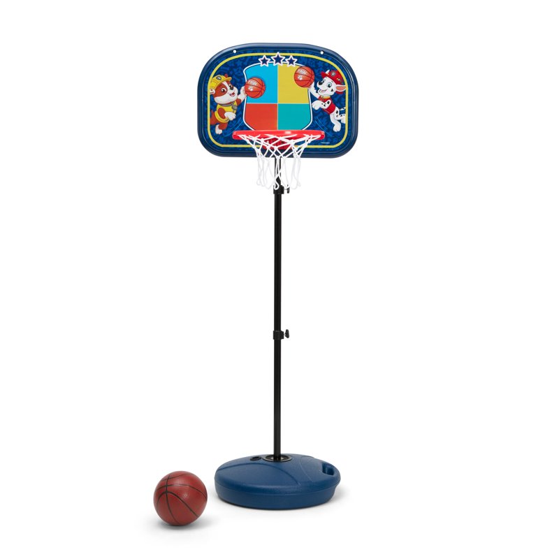 Kids Adjustable Indoor Outdoor Basketball Hoop Set with PAW Patrol Design