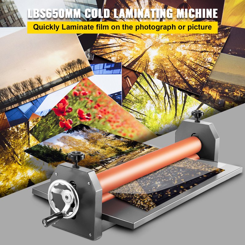 25.5 Inch Manual Cold Roll Laminator for Documents Photos and Artwork