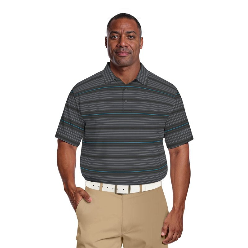 Performance Stripe Golf Polo Shirt for Men & Big & All Sizes