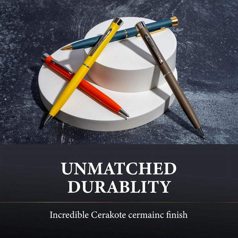 Cerakote Coated Metal Twist Pen - Refillable Professional Writing Accessory