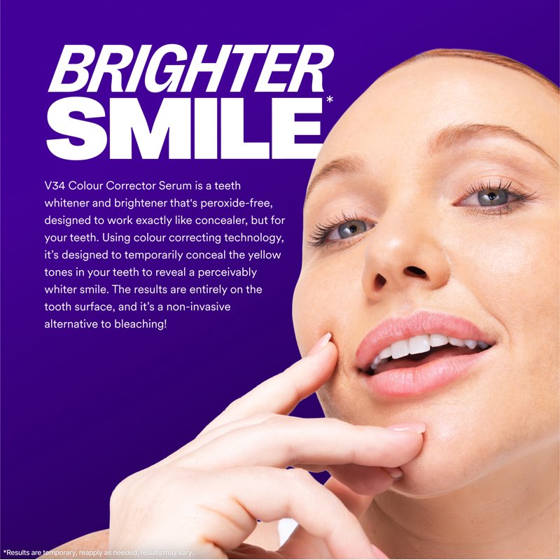 V34 Colour Corrector Purple Toothpaste Serum for Brightening Teeth