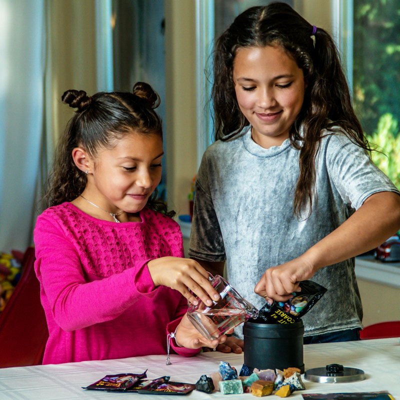 Rock Tumbler Kit with Gemstones and Jewelry Making for Kids - Educational STEM Toy