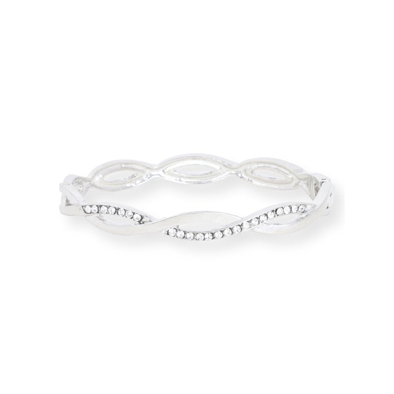 Elgin Women's Analog Watch Set with Mother of Pearl Dial and Silver Bracelet