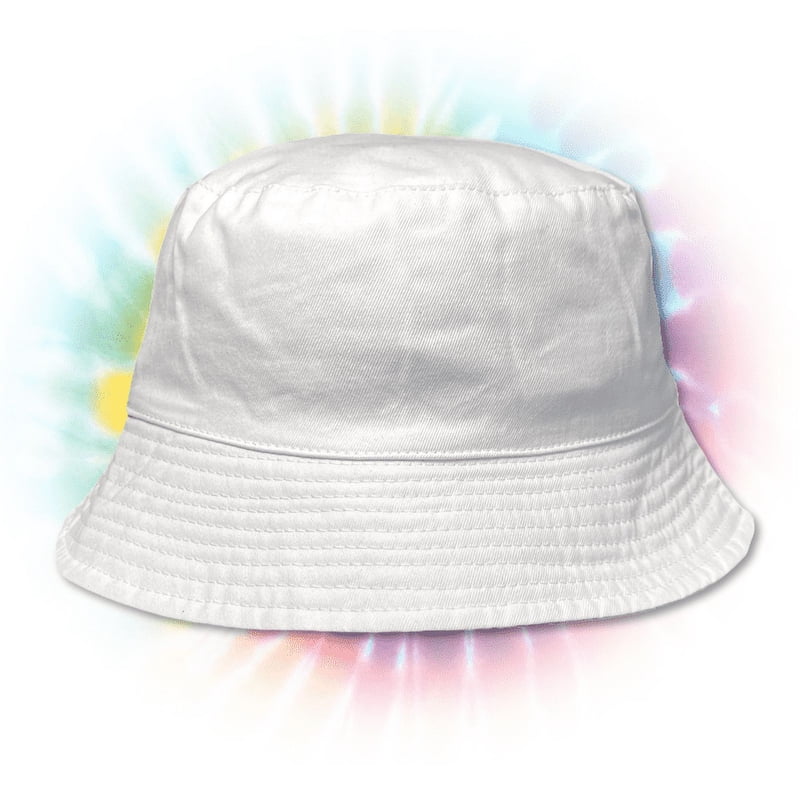 Customizable White Bucket Hat for DIY & Personalization - 2 Pack