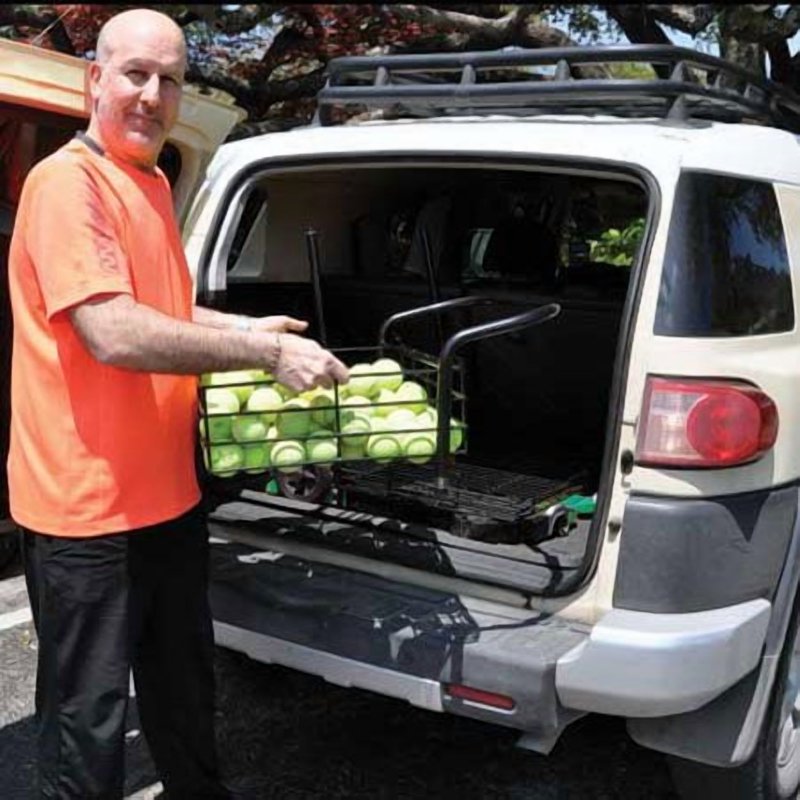 MultiMower Tennis Ball Collector and Teaching Cart - Easy Transport, Versatile Design
