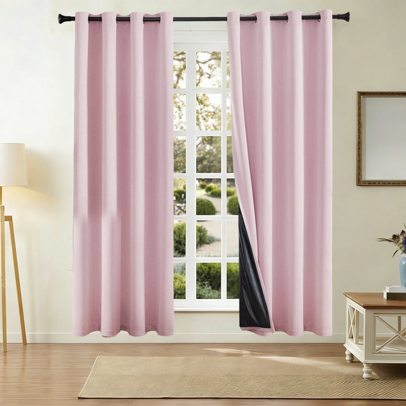 Insulated Blackout Curtains for Living Room & Bedroom - Sound & Light Blocking Drapes