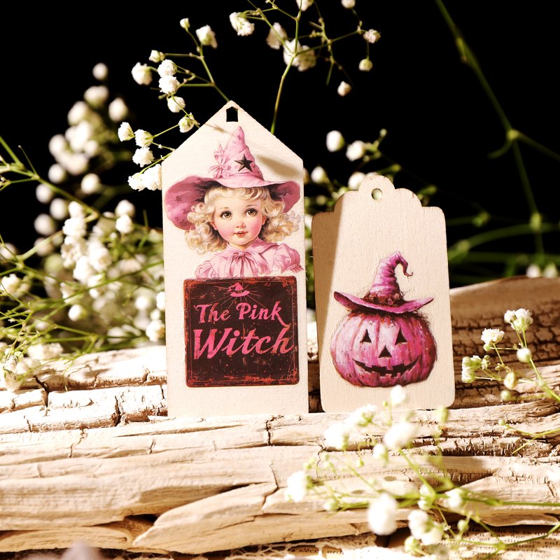 Witch Transfer Stickers for Crafts Scrapbooking Paper Fabric Wood DIY Decor