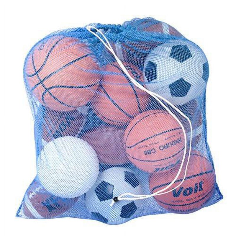 Heavy-Duty Mesh Sports Equipment Bag for Balls and Gear