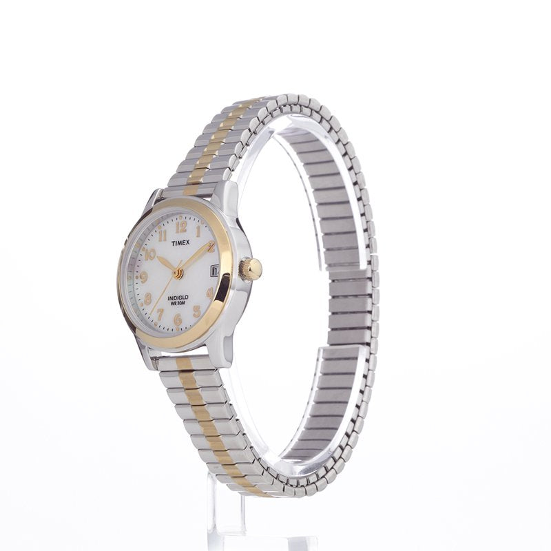 Women's Dress Watch with Two-Tone/MOP Dial 25mm Brass Case, Expansion Band