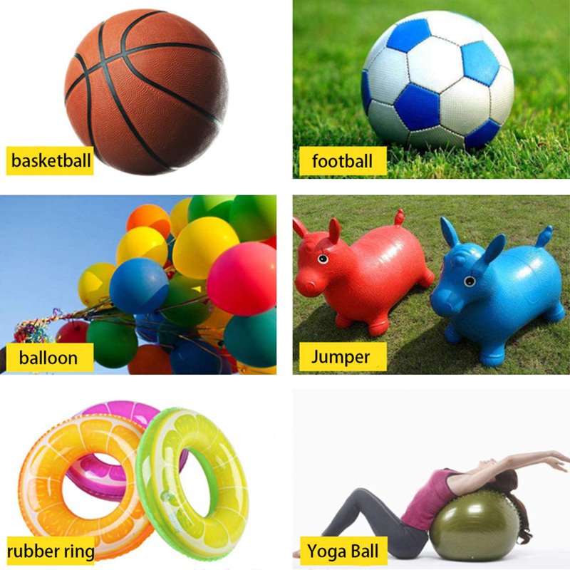 Mini Hand Air Pump for Sports Balls & Inflatable Toys - Portable Ball Pump Kit