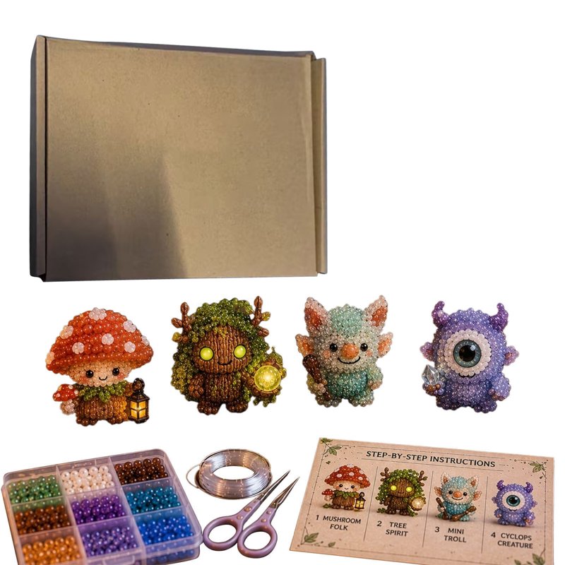 Dark Glowing DIY Bead Kit - E-Glowing Elf Variation for Stress Relief Craft