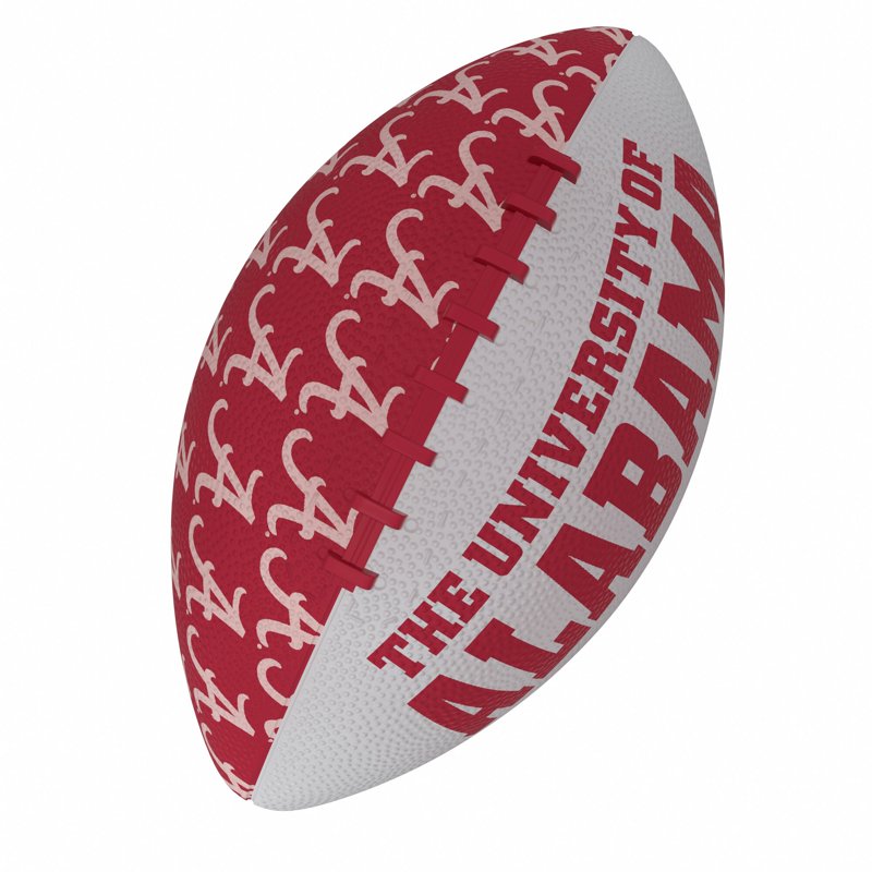 Mini Rubber Football - 5.80 x 12.35 Inches, Durable Textured Grip, Officially Licensed